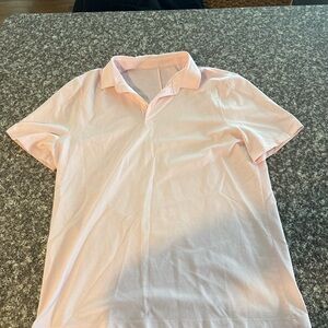 Lululemon Athletica Soft Pink Polo Shirt